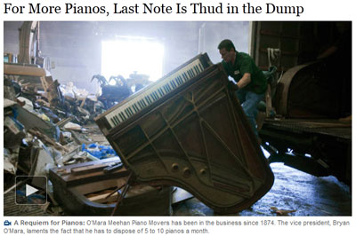 New York Times Article on Deep-Sixing Old Pianos